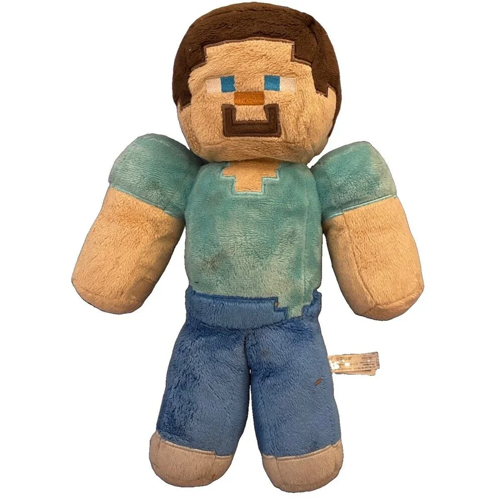 Mante Mincraft Steve Character Video Game Plush Stuffed Animal Toy *See Pics*